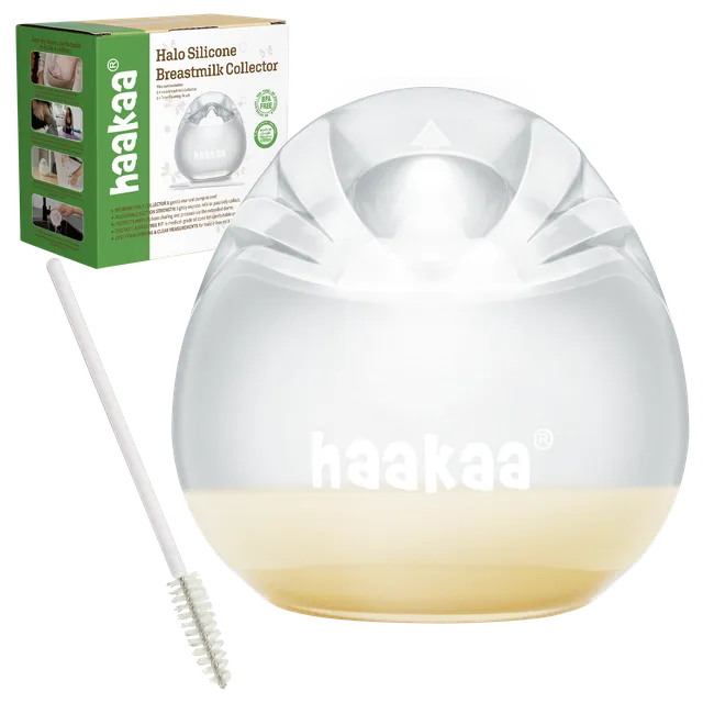 haakaa-halo-silikon-brustmilchkollektor-90-ml-tragbare-passive-milchsammelpumpe image 1