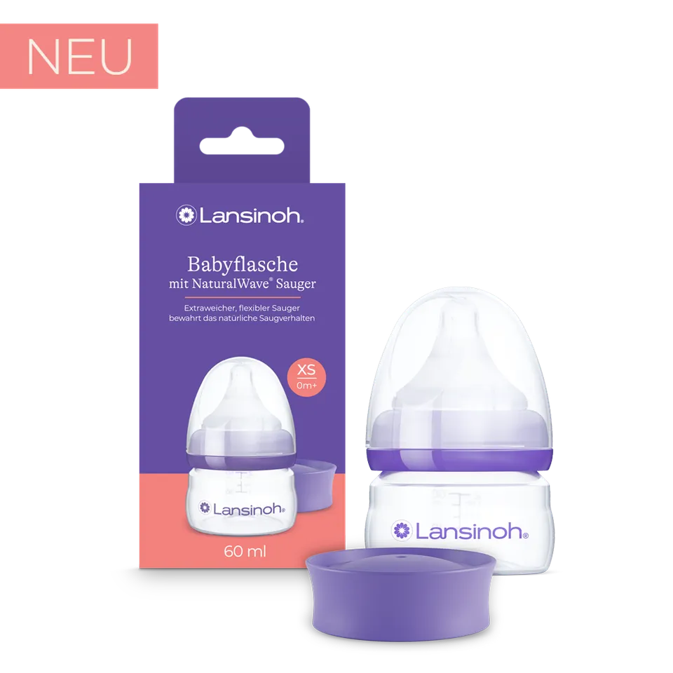 lansinoh-naturalwave-babyflasche-60-ml-mit-sauger-xs image 1