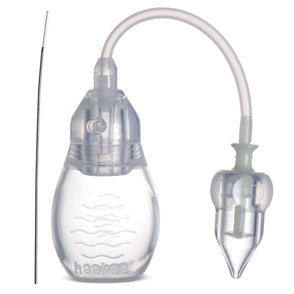haakaa-schwanenhals-nasensauger-manuelle-absaughilfe-mit-silikonspitze-f-r-babys image 1