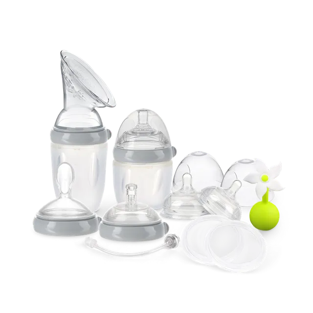 haakaa-generation-3-premium-pack-5-in-1-still-set-mit-silikonpumpe-flasche-beche image 1
