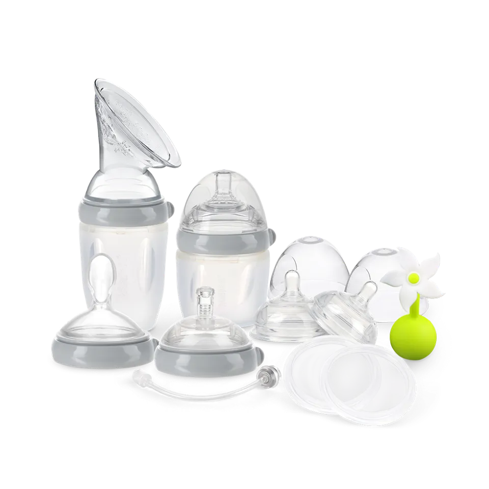 haakaa-generation-3-premium-pack-5-in-1-still-set-mit-silikonpumpe-flasche-beche image 1