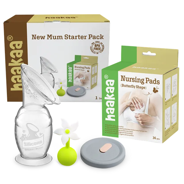 haakaa-new-mum-starter-pack-generation-2-silikon-stillpumpe-150-ml-inkl-blumen-s image 1