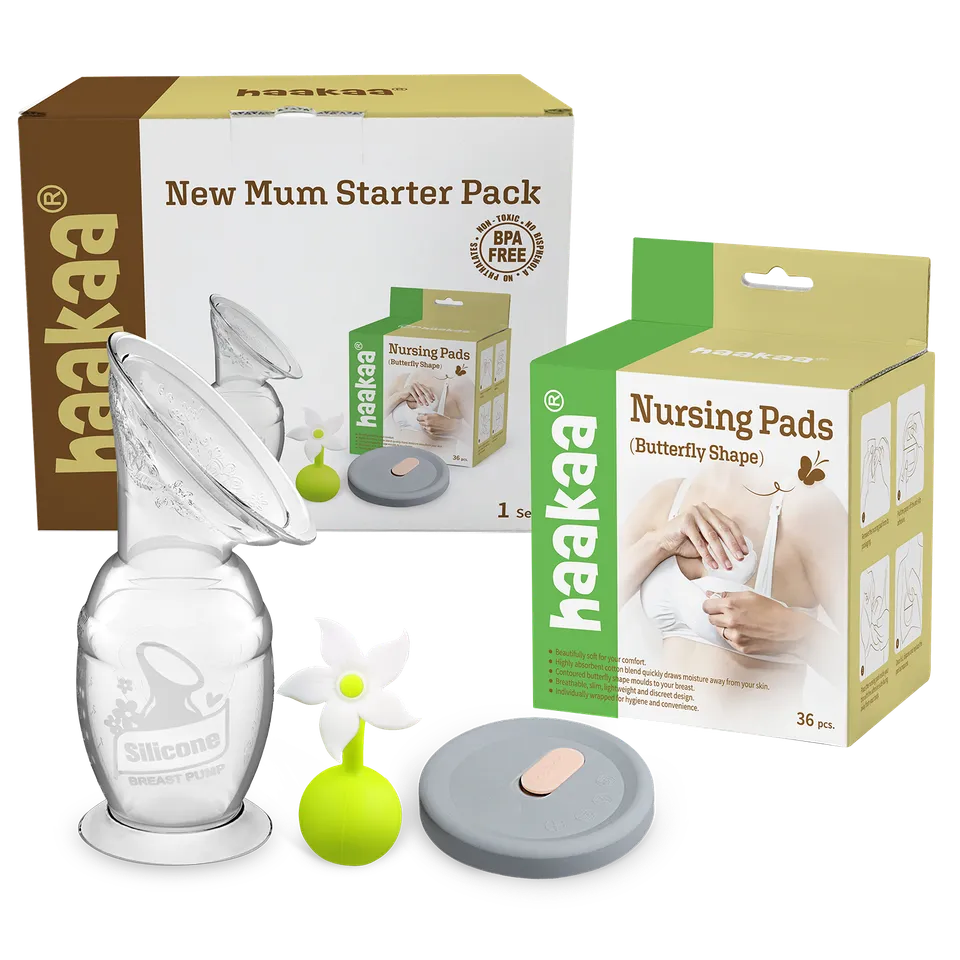 haakaa-new-mum-starter-pack-generation-2-silikon-stillpumpe-150-ml-inkl-blumen-s image 1