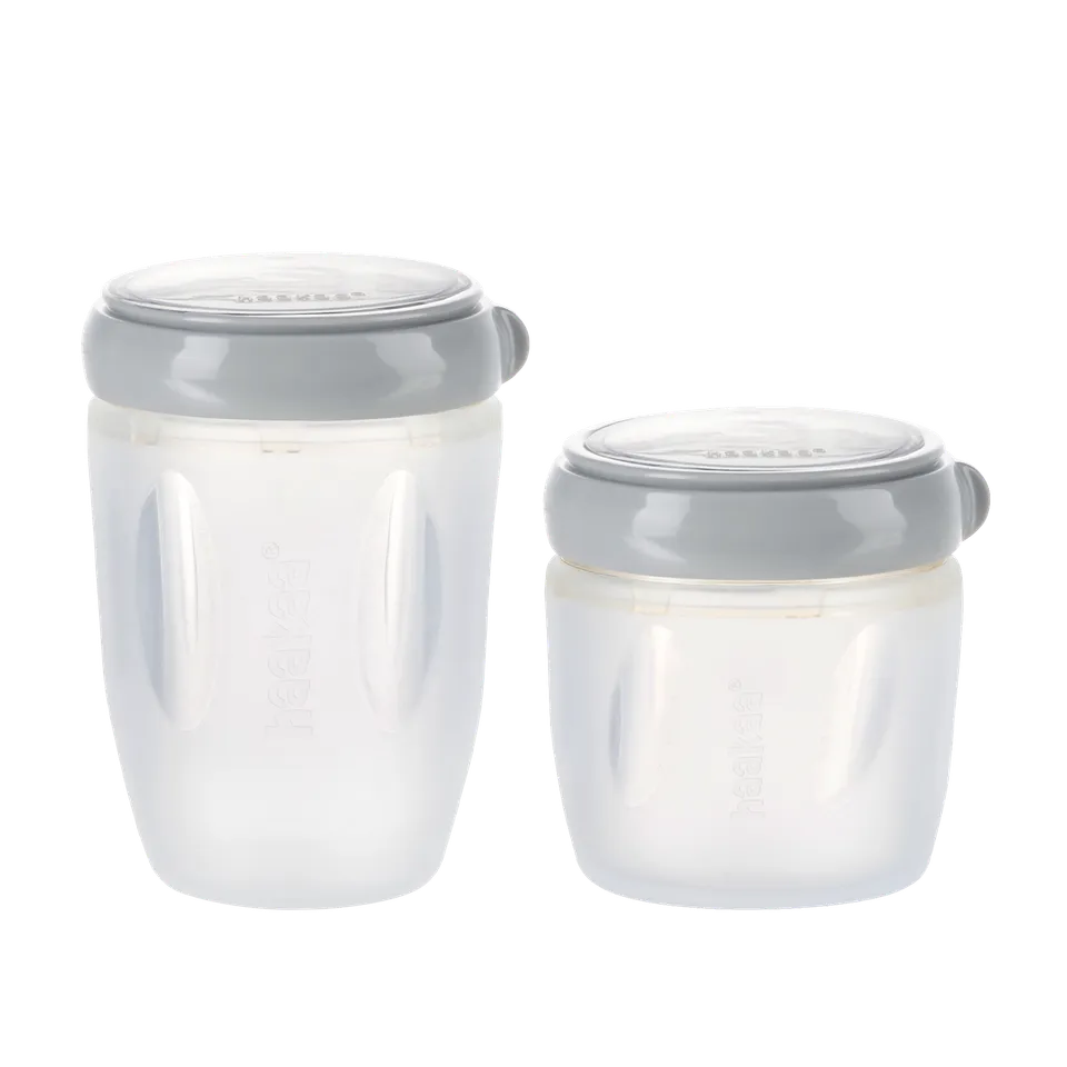 haakaa-generation-3-silikon-vorratsdosen-set-160-ml-250-ml-luftdichte-muttermilc image 1