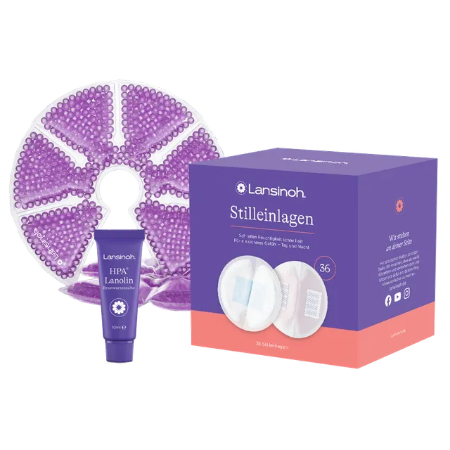 lansinoh-stillset-komplettes-still-starterset-mit-stilleinlagen-und-k-hlkompress image 1