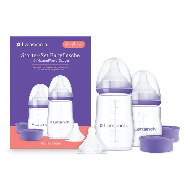 lansinoh-starter-set-babyflaschen-mit-naturalwave-saugern image 1