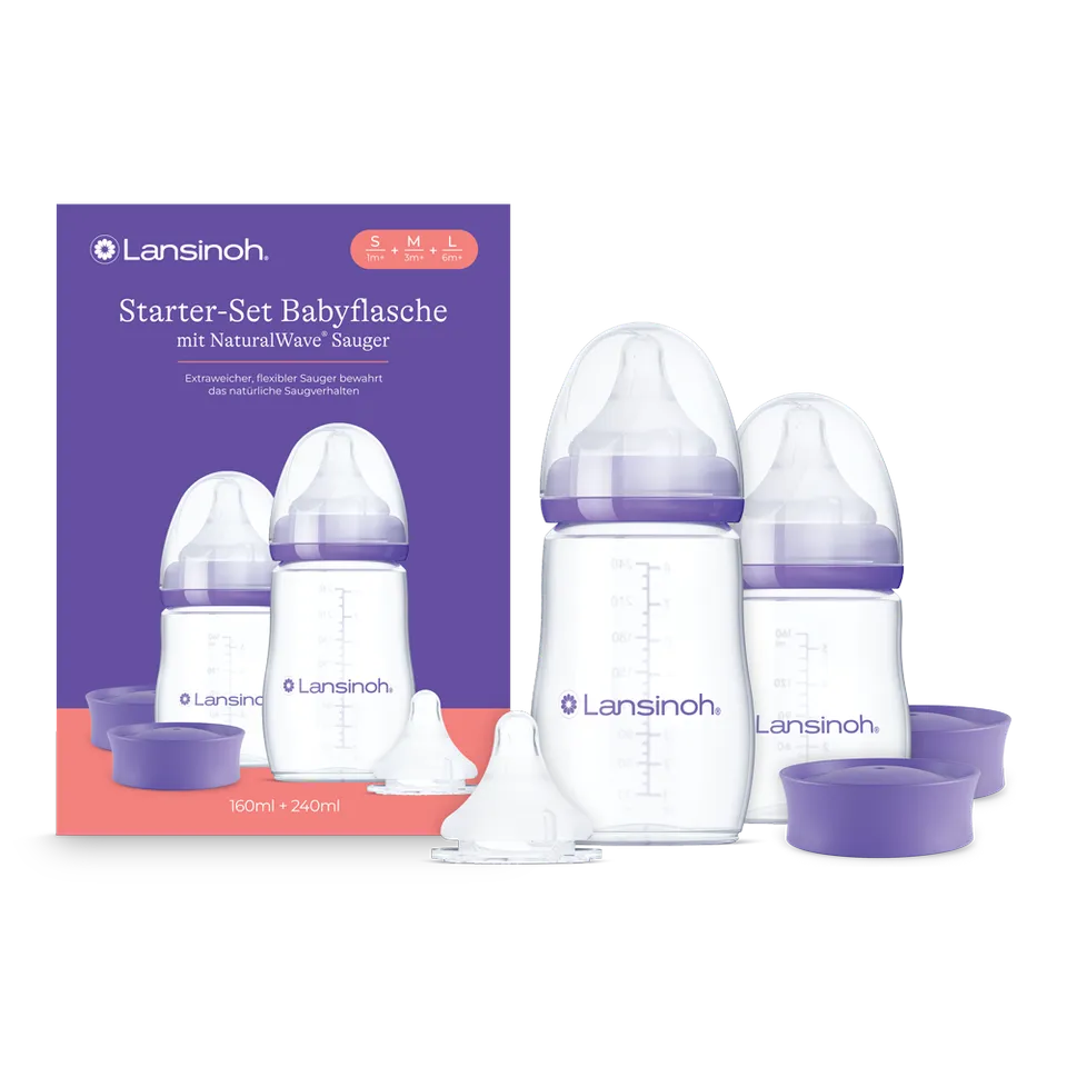 lansinoh-starter-set-babyflaschen-mit-naturalwave-saugern image 1