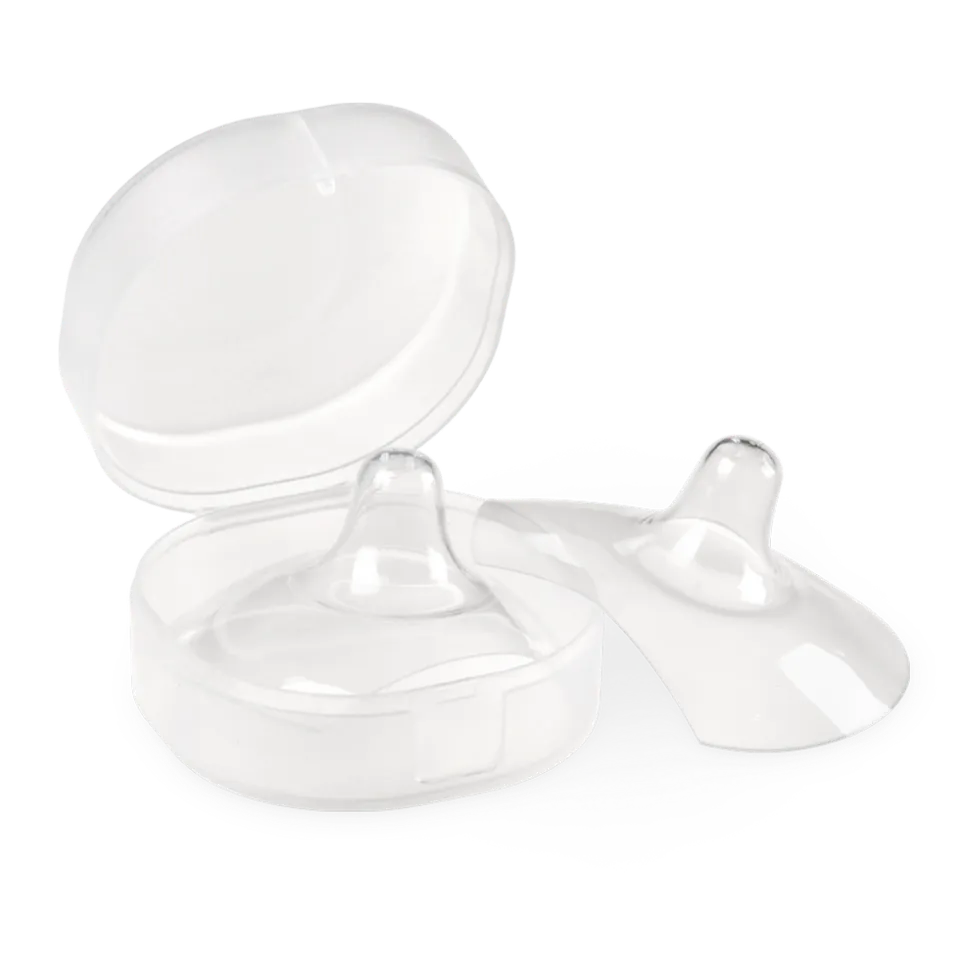 haakaa-silikon-stillh-tchen-2er-pack-ultra-d-nne-nipple-shields-bei-wunden-brust image 1