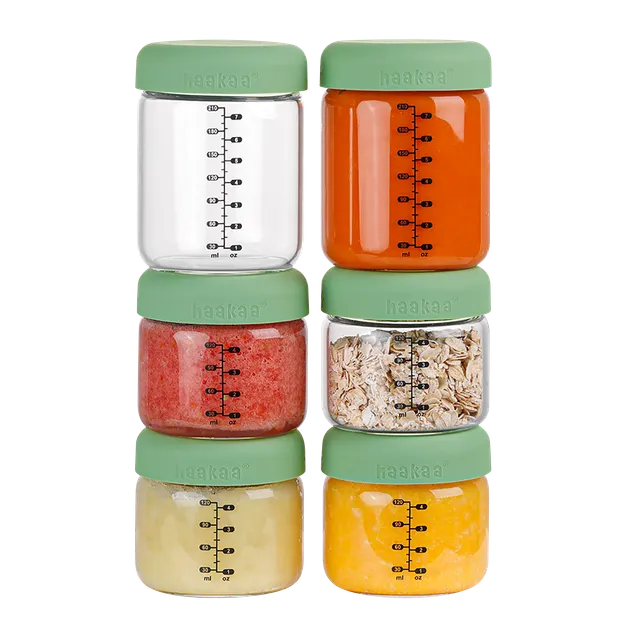 haakaa-airtight-silicone-lid-glass-jar-set-luftdichte-borosilikatglas-aufbewahru image 1