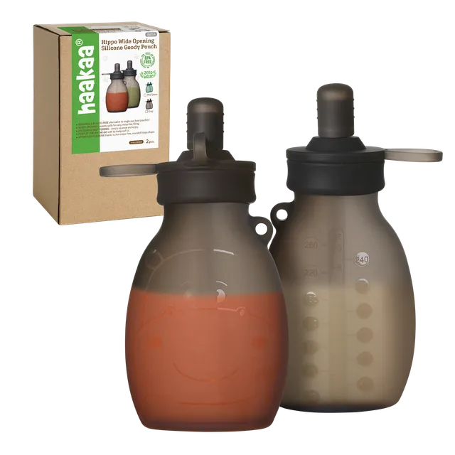 haakaa-hippo-wide-opening-silicone-goody-pouch-260-ml-wiederverwendbarer-silikon image 1