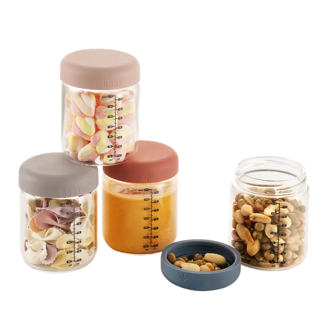 haakaa-glas-aufbewahrungsgl-ser-set-210-ml-4-teilig-mit-dichten-silikon-deckeln- image 1