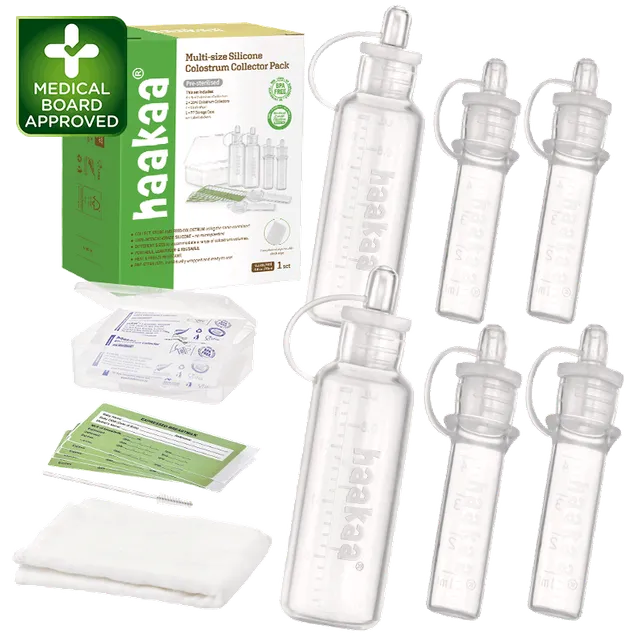 haakaa-silicone-colostrum-collector-set-kolostrum-kollektor-aus-medizinischem-si image 1