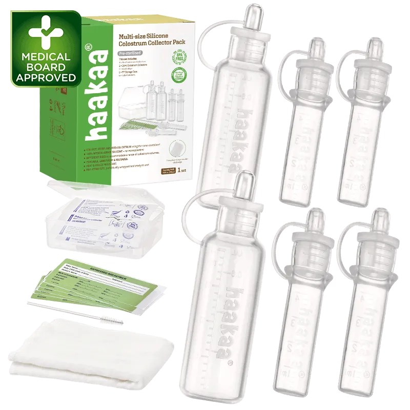 haakaa-silicone-colostrum-collector-set-kolostrum-kollektor-aus-medizinischem-si image 1