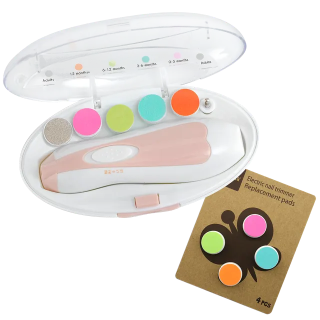 haakaa-baby-nagelpflege-set-ersatzpads-combo-elektrische-nagelfeile-mit-led-lich image 1