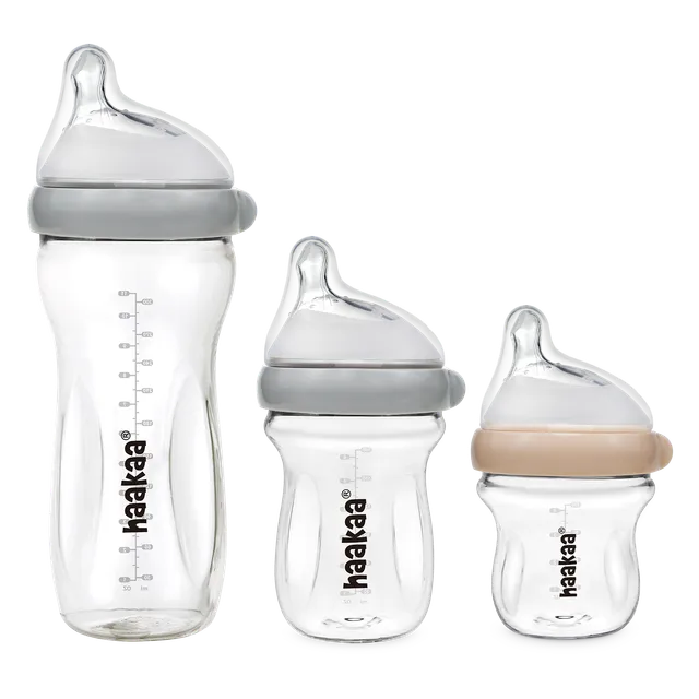 haakaa-generation-3-glas-babyflasche-120-ml-180-ml-300-ml-mit-orthodontischem-sa image 1