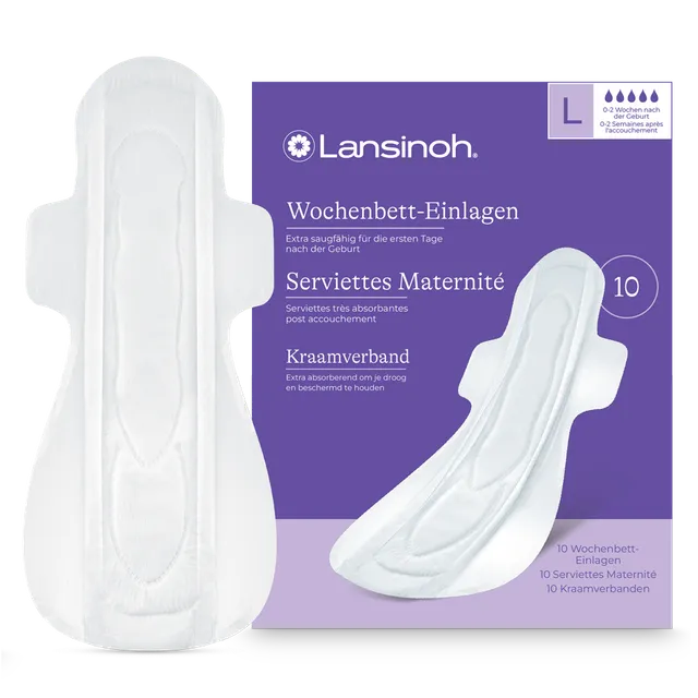 lansinoh-wochenbett-einlagen-woche-0-2-extra-saugf-hige-und-lange-wochenbettbind image 1