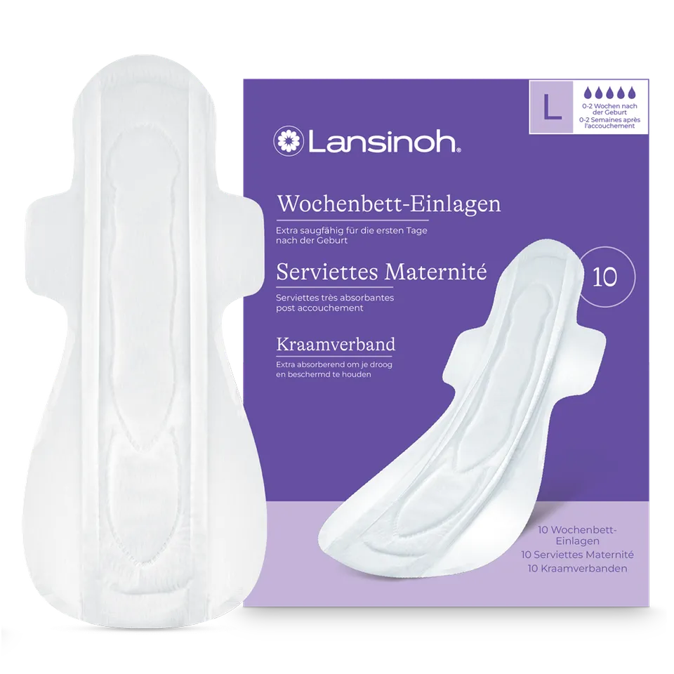 lansinoh-wochenbett-einlagen-woche-0-2-extra-saugf-hige-und-lange-wochenbettbind image 1