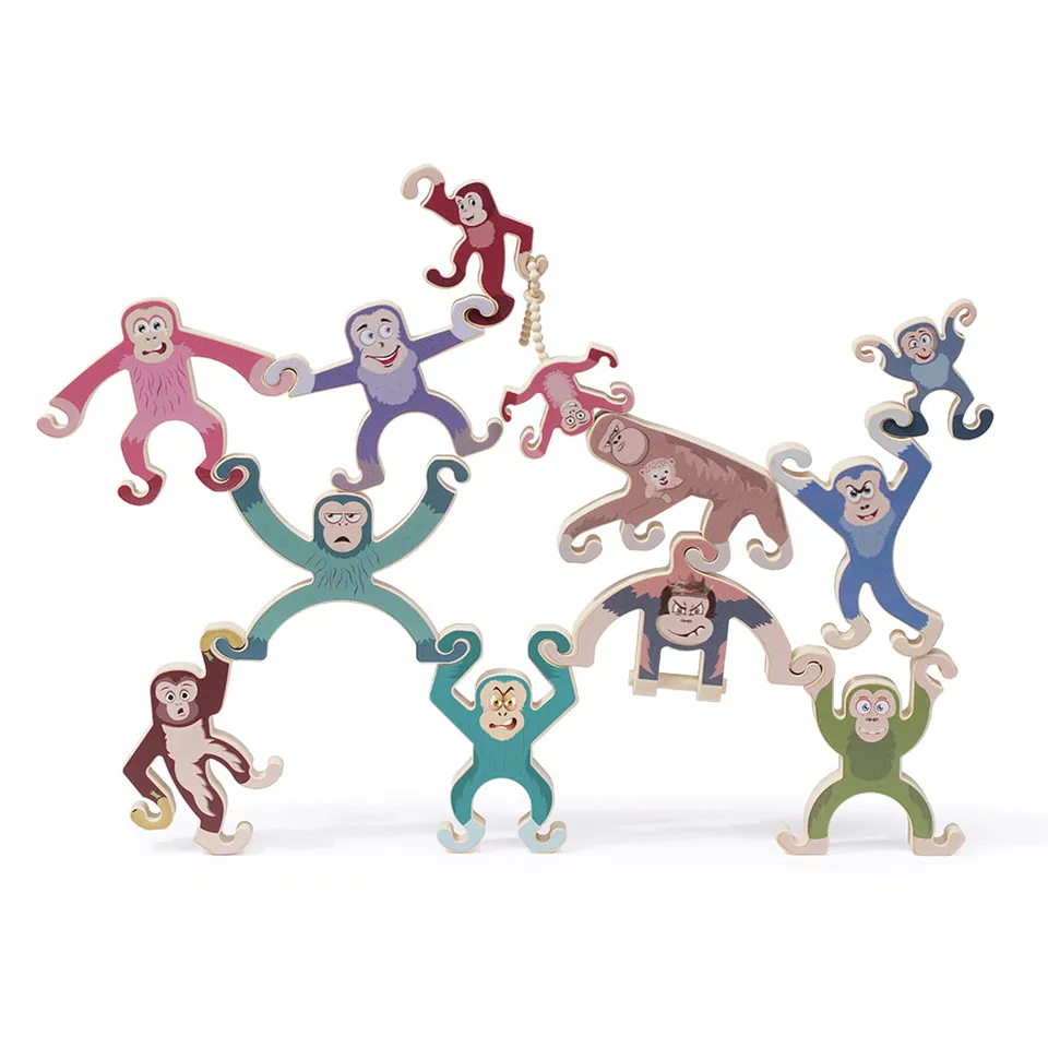 haakaa-cheeky-monkey-silicone-stackers-silikon-stapelfiguren-affen-100-lebensmit image 1