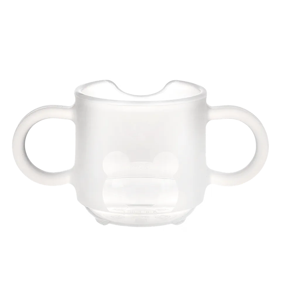 haakaa-silikon-baby-trinkbecher-mit-griffeinlagen-und-anti-erstickungs-rand image 1