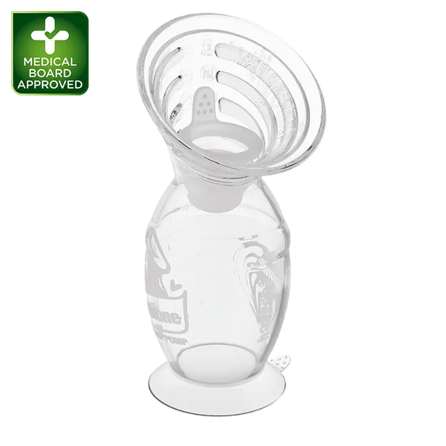 haakaa-gen-2-silikon-handmilchpumpe-mit-spillguard-einsatz-comfortcare-saugtrich image 1