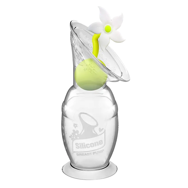 haakaa-generation-2-silikon-milchpumpe-150-ml-mit-blumen-stopper-geschenkset-aus image 1