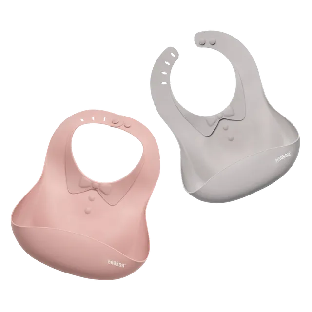 haakaa-silikon-baby-l-tzchen-mit-kr-meltasche-wasserdichtes-ess-l-tzchen-aus-100 image 1
