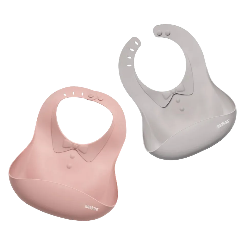 haakaa-silikon-baby-l-tzchen-mit-kr-meltasche-wasserdichtes-ess-l-tzchen-aus-100 image 1