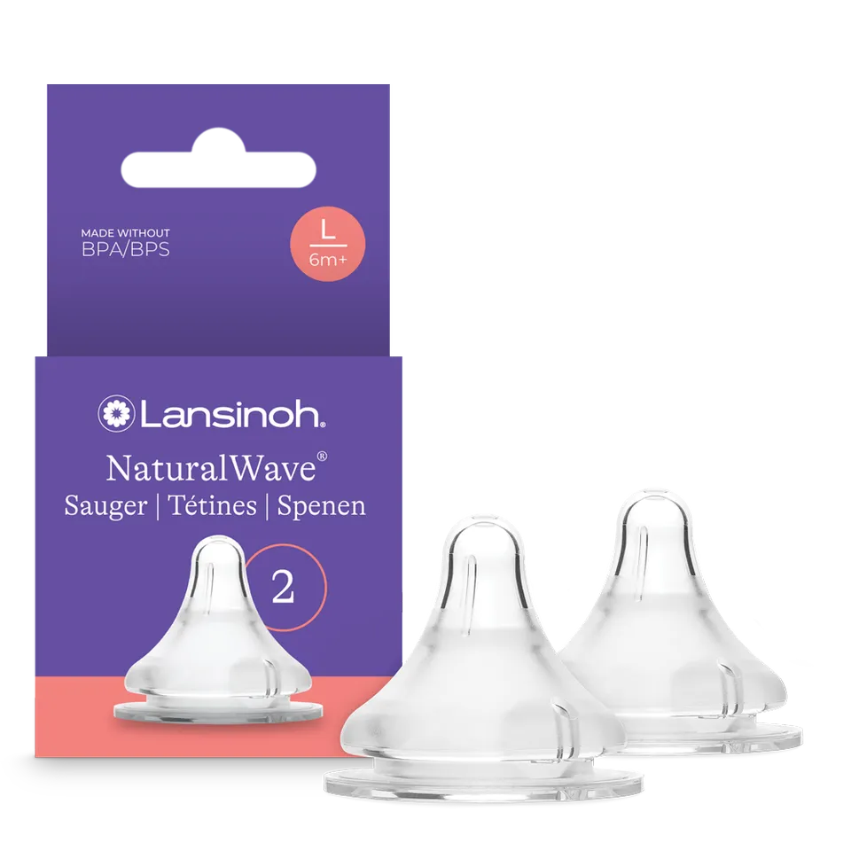 lansinoh-naturalwave-sauger-l-extraweicher-silikonsauger-gr-e-l-f-r-gestillte-ba image 1