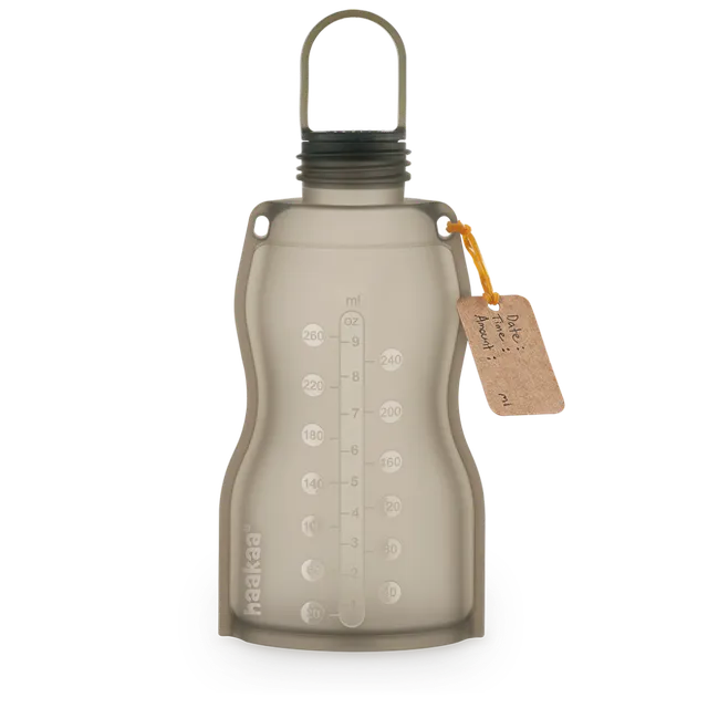 haakaa-silikon-milchbeutel-260ml-wiederverwendbarer-milch-lagerbeutel-aus-lebens image 1