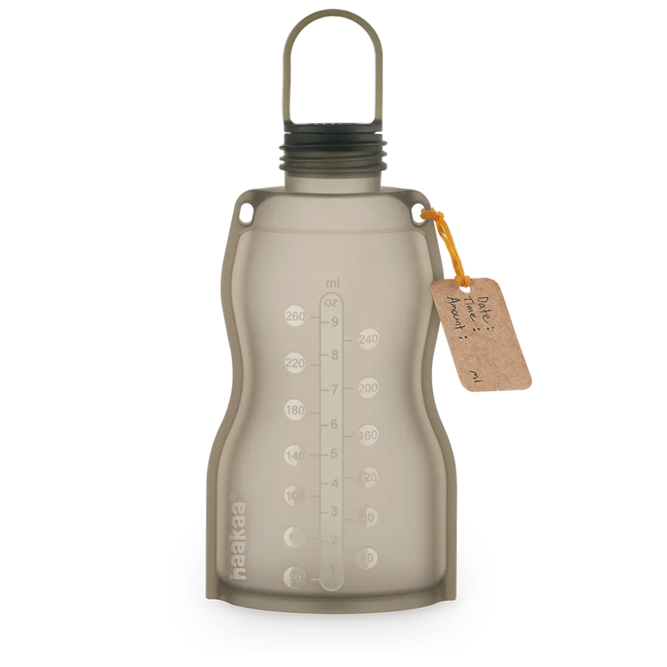 haakaa-silikon-milchbeutel-260ml-wiederverwendbarer-milch-lagerbeutel-aus-lebens image 1