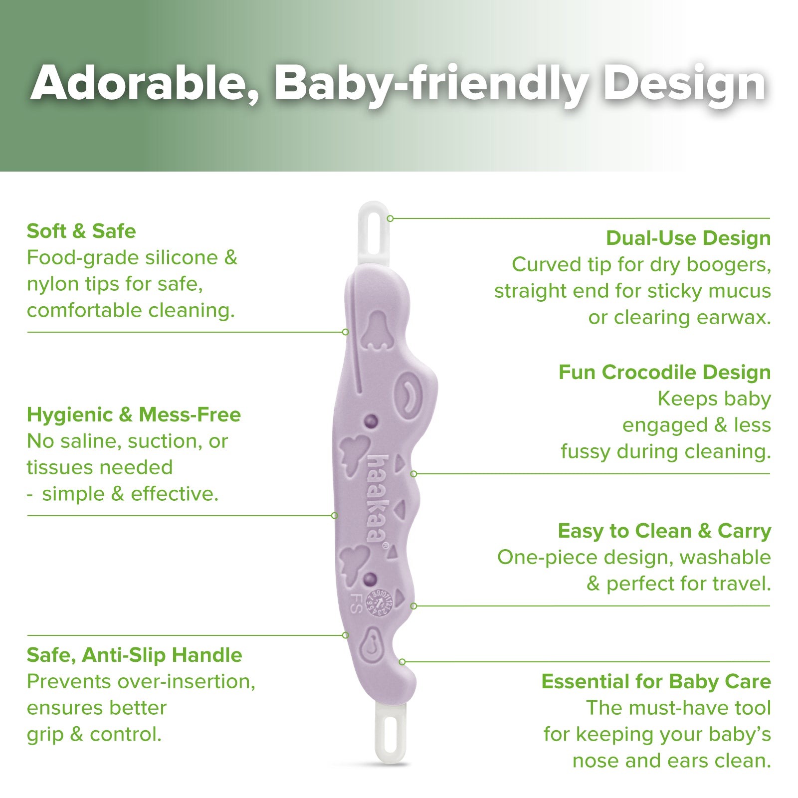 haakaa-croc-baby-dual-ended-ohren-nasenreiniger-anti-rutsch-booger-remover image 4