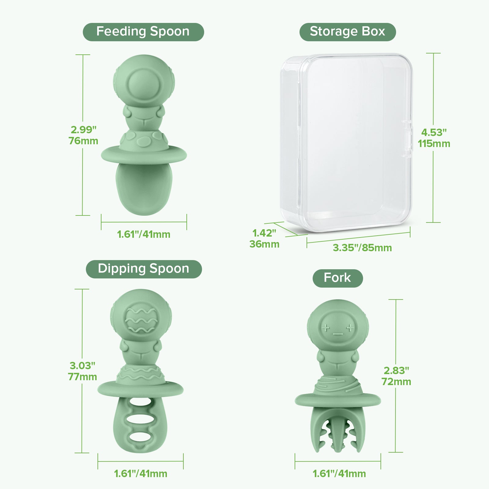 haakaa-astronaut-beginner-silicone-cutlery-set-silikon-besteck-set-f-r-babys-mit image 8