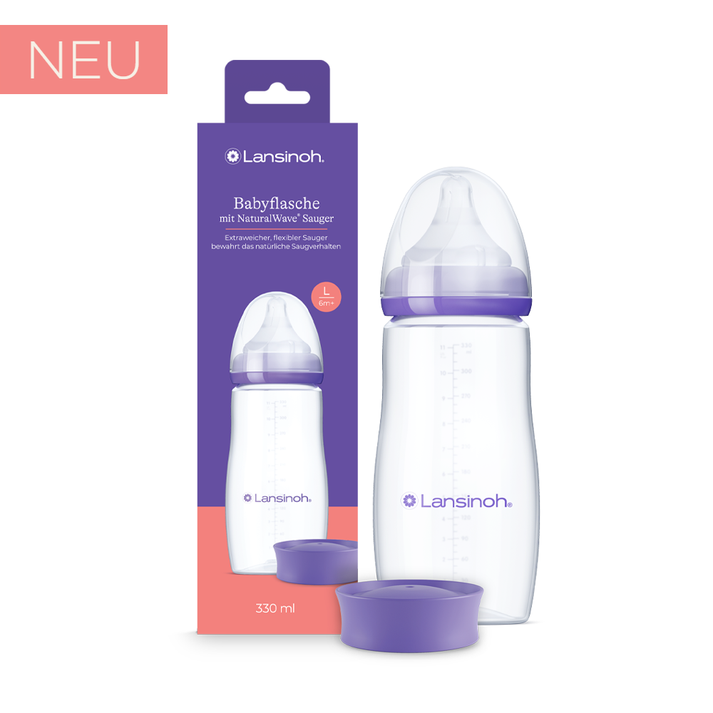lansinoh-babyflasche-mit-naturalwave-sauger-l-330-ml image 1