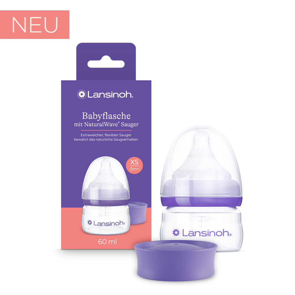 lansinoh-naturalwave-babyflasche-60-ml-mit-sauger-xs image 1