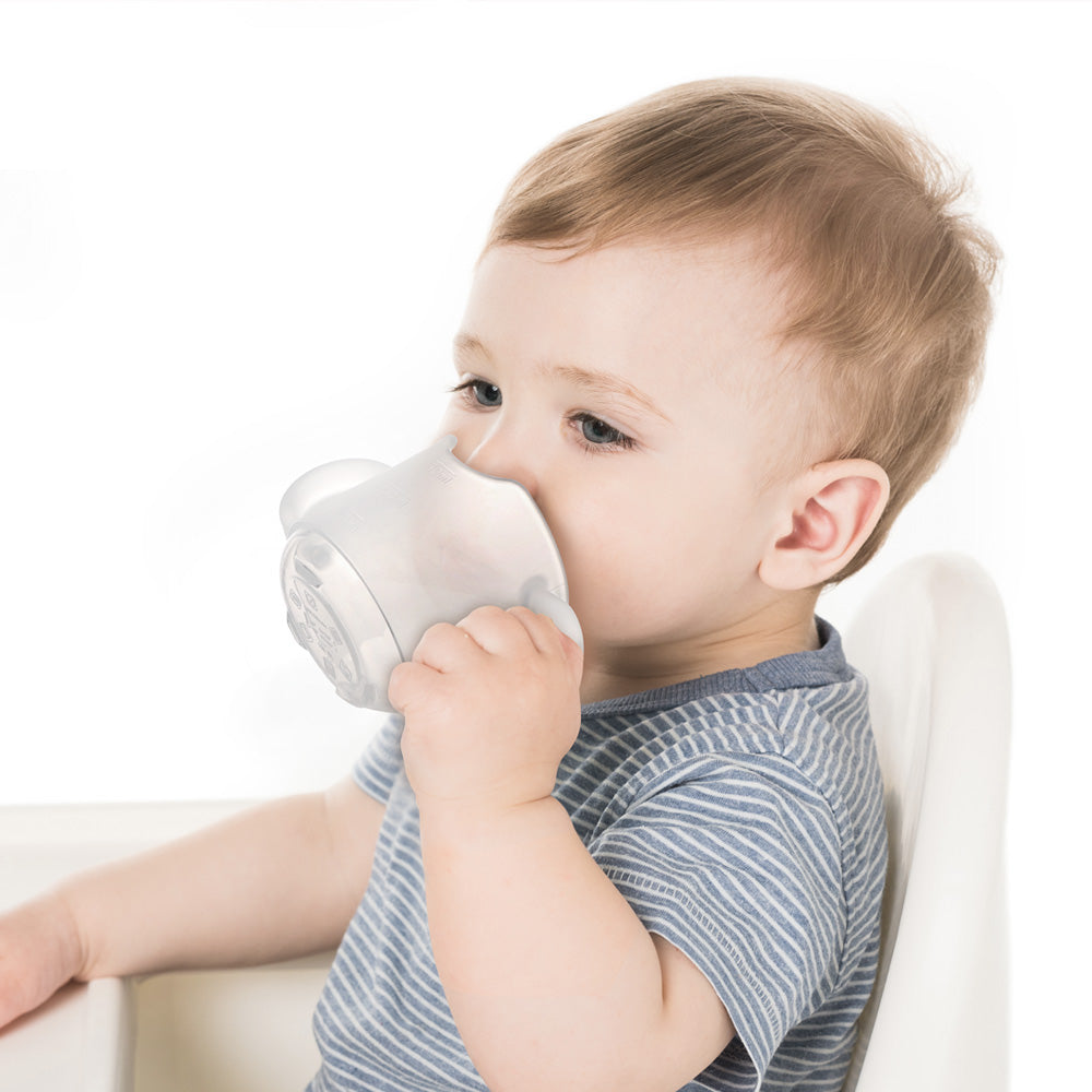 haakaa-silikon-baby-trinkbecher-mit-griffeinlagen-und-anti-erstickungs-rand image 2