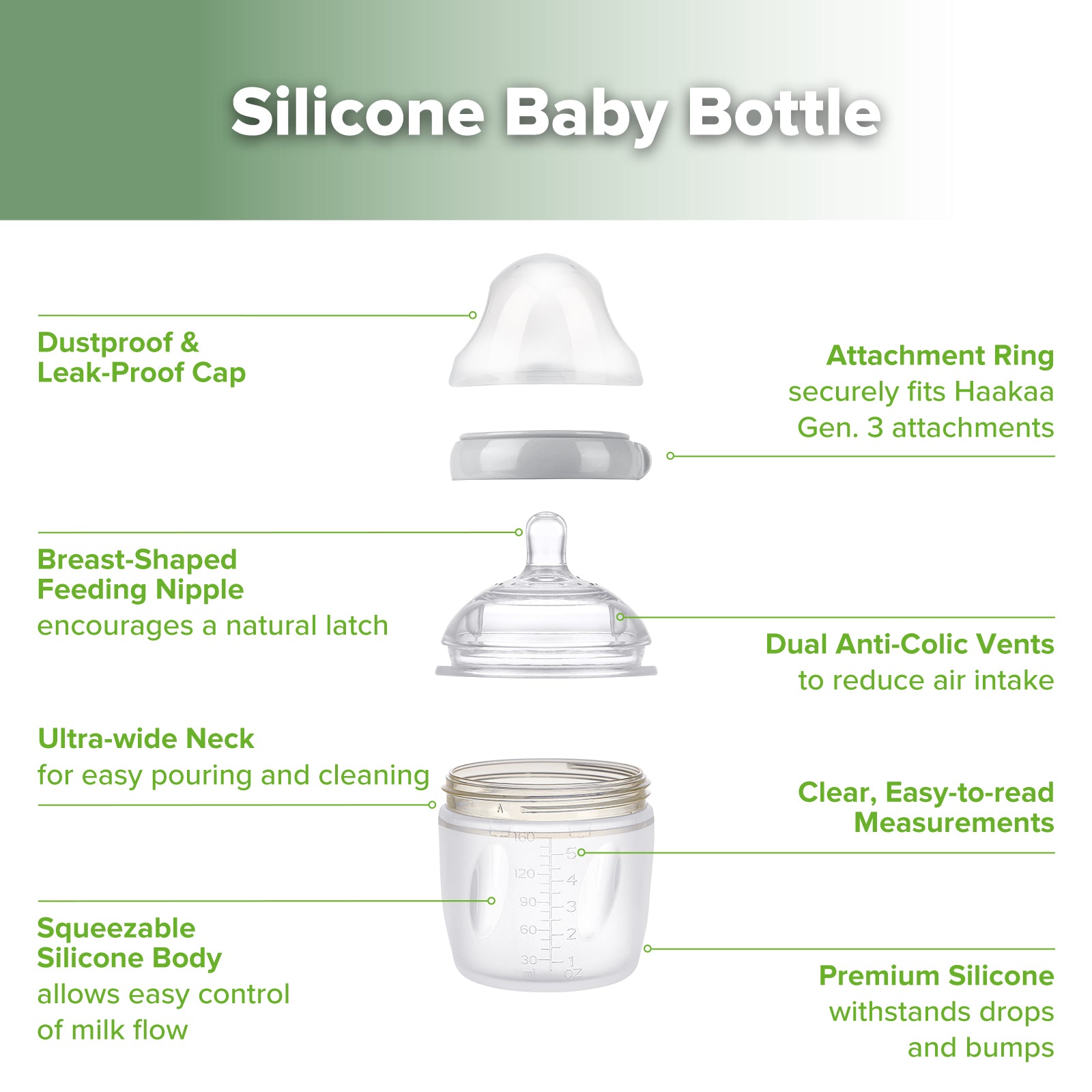 haakaa-generation-3-silicone-baby-bottle-silikon-babyflasche-160-ml-250-ml-mediz image 4
