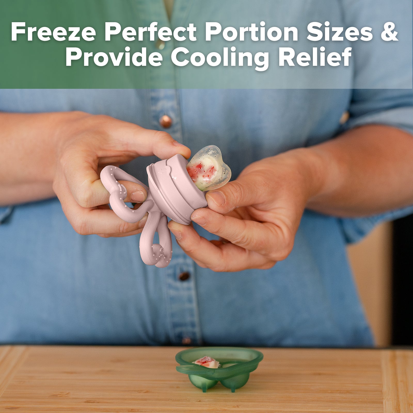 haakaa-pear-clover-freeze-n-feed-mini-combo-fresh-food-feeder-bei-ring-set-mit-m image 4