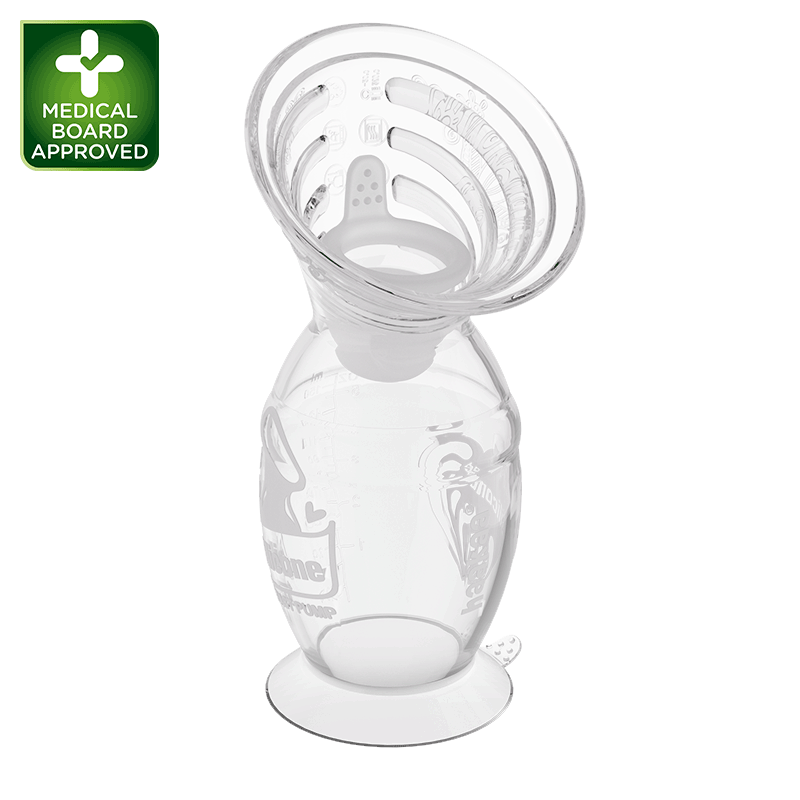 haakaa-gen-2-silikon-handmilchpumpe-mit-spillguard-einsatz-comfortcare-saugtrich image 1