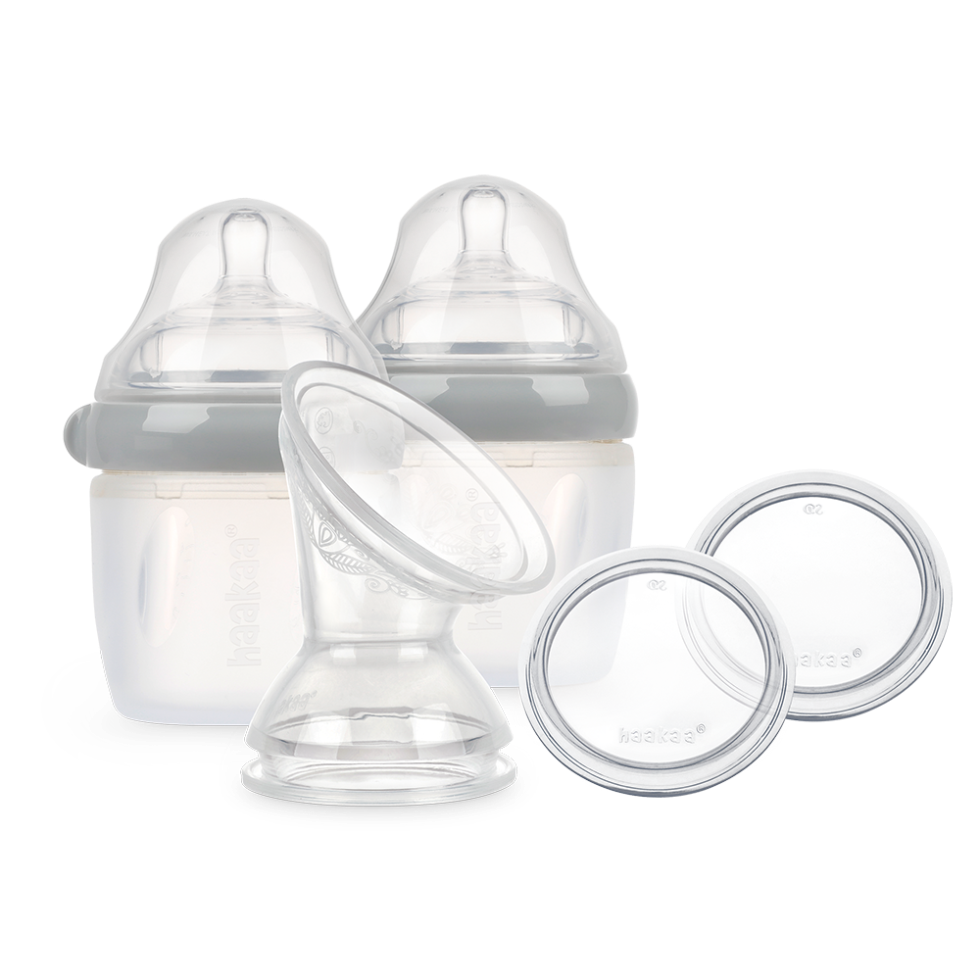 haakaa-generation-3-silikonpumpe-mit-flasche-set-5-in-1-still-und-f-tterungssyst image 1