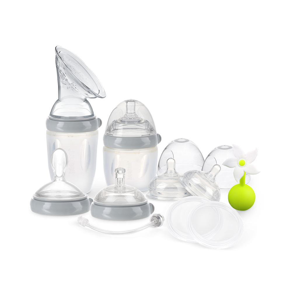 haakaa-generation-3-premium-pack-5-in-1-still-set-mit-silikonpumpe-flasche-beche image 1