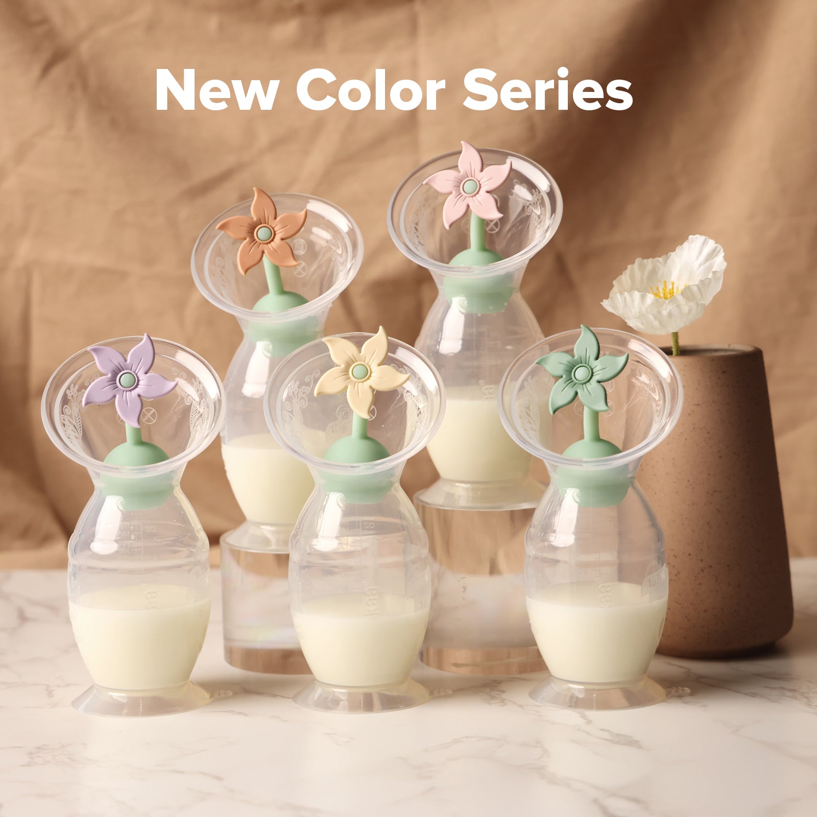 haakaa-generation-2-silikon-milchpumpe-150-ml-mit-blumen-stopper-geschenkset-aus image 6