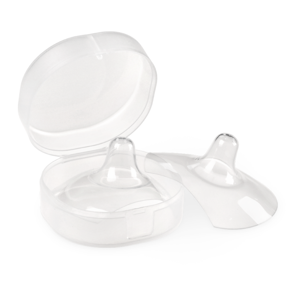haakaa-silikon-stillh-tchen-2er-pack-ultra-d-nne-nipple-shields-bei-wunden-brust image 1