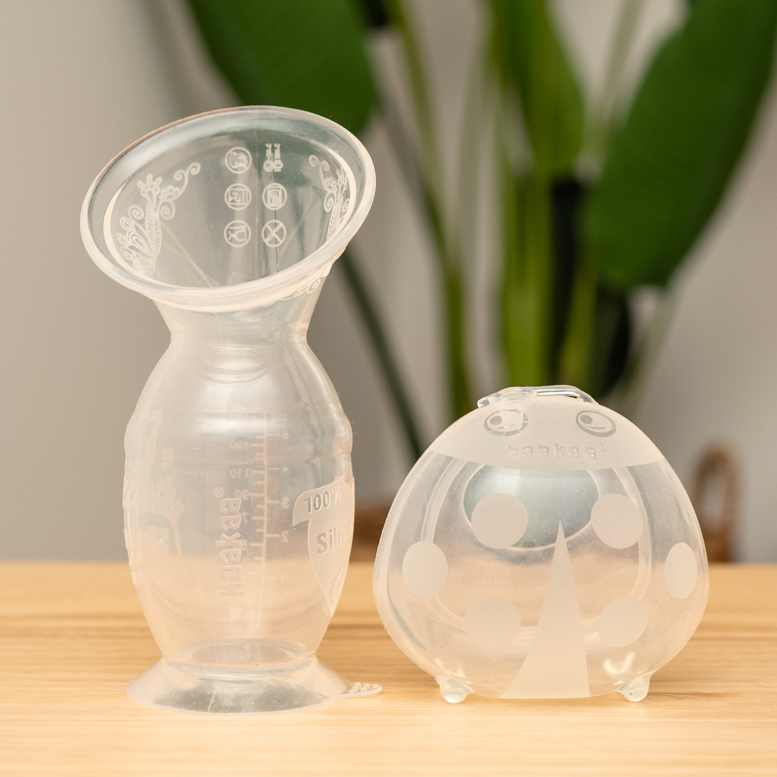 haakaa-gen-2-silikon-stillpumpe-150-ml-ladybug-milchsammler-75-ml-bundle-inkl-tr image 1
