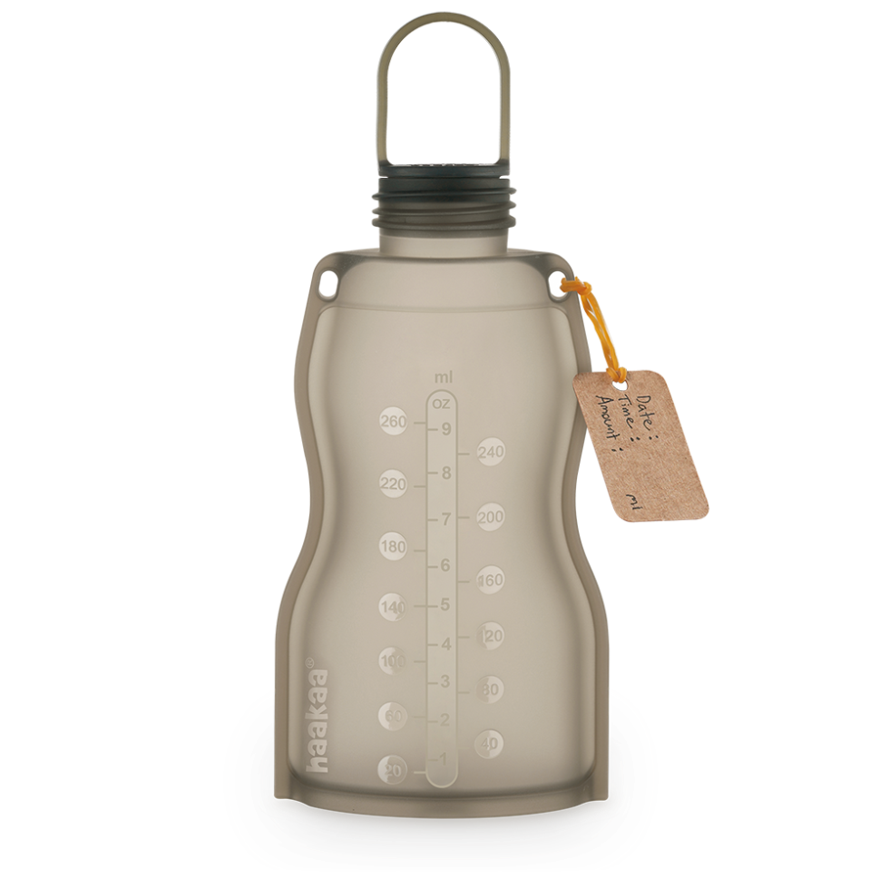 haakaa-silikon-milchbeutel-260ml-wiederverwendbarer-milch-lagerbeutel-aus-lebens image 1