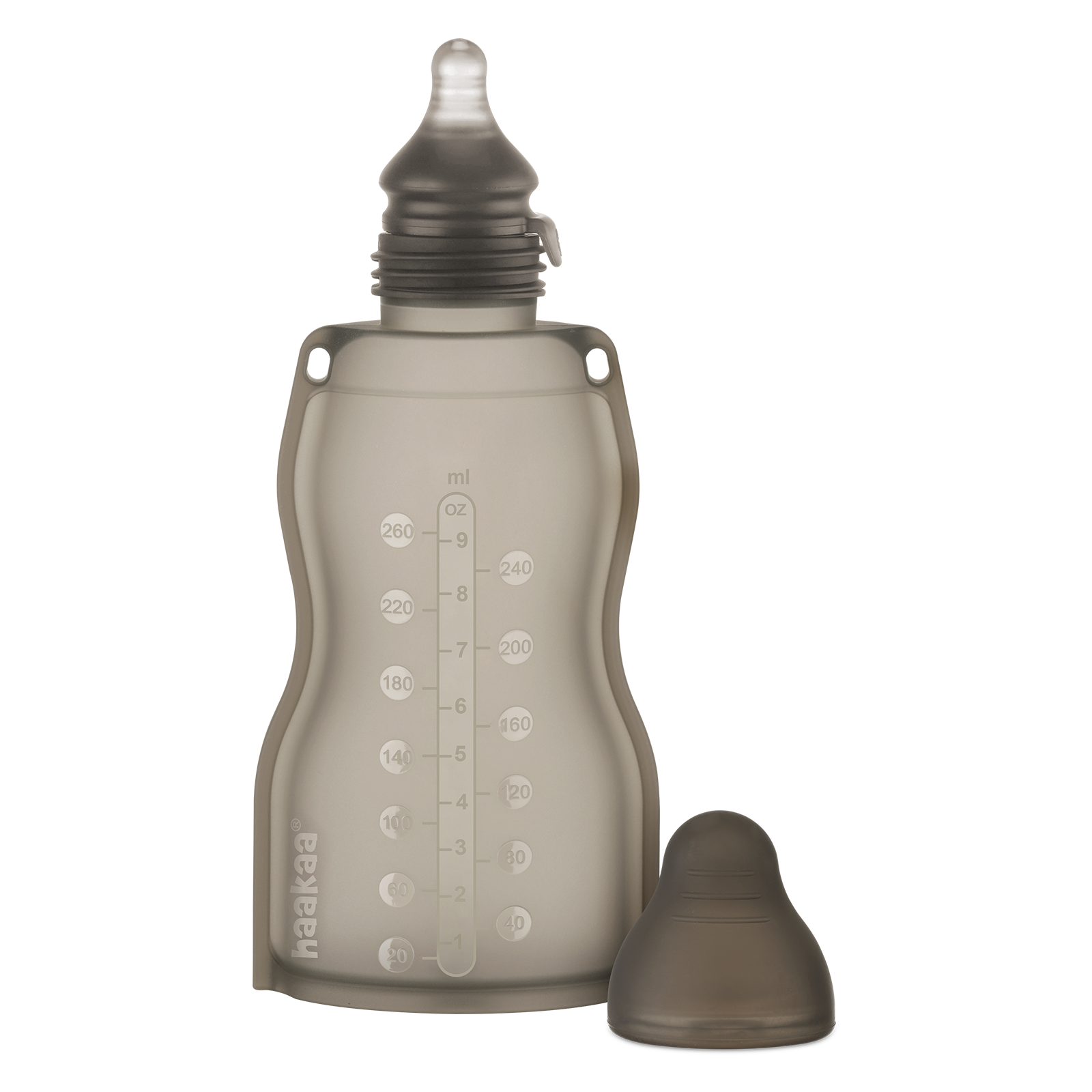 haakaa-silicone-squeeze-feed-bag-260-ml-quetschbeutel-mit-sauger-f-r-babymilch-s image 1