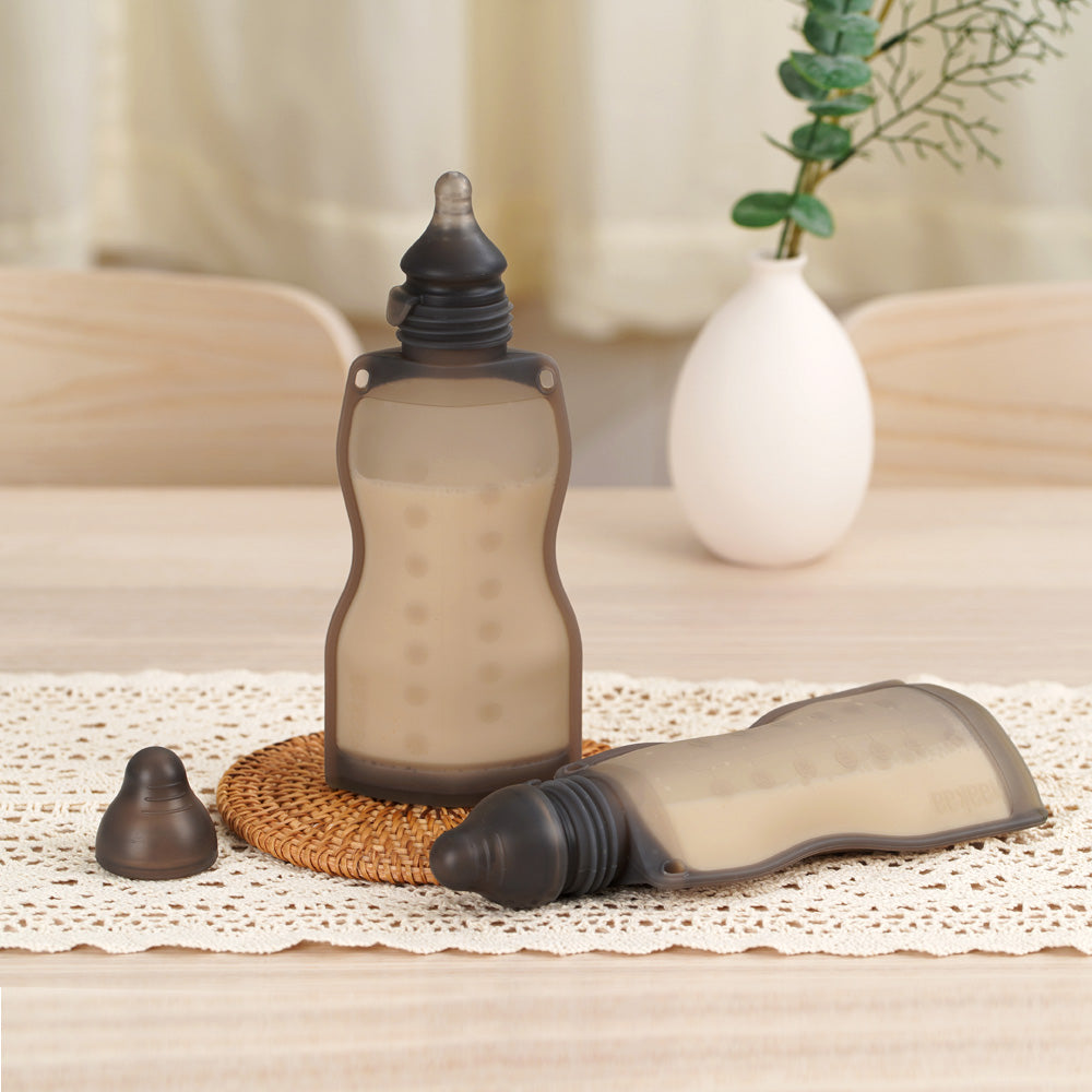 haakaa-silicone-squeeze-feed-bag-260-ml-quetschbeutel-mit-sauger-f-r-babymilch-s image 3