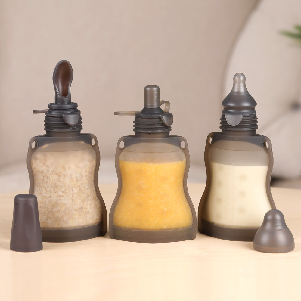 haakaa-silikonbeutel-mit-f-tterl-ffel-130-ml-futterbeutel-set-f-r-babynahrung image 7