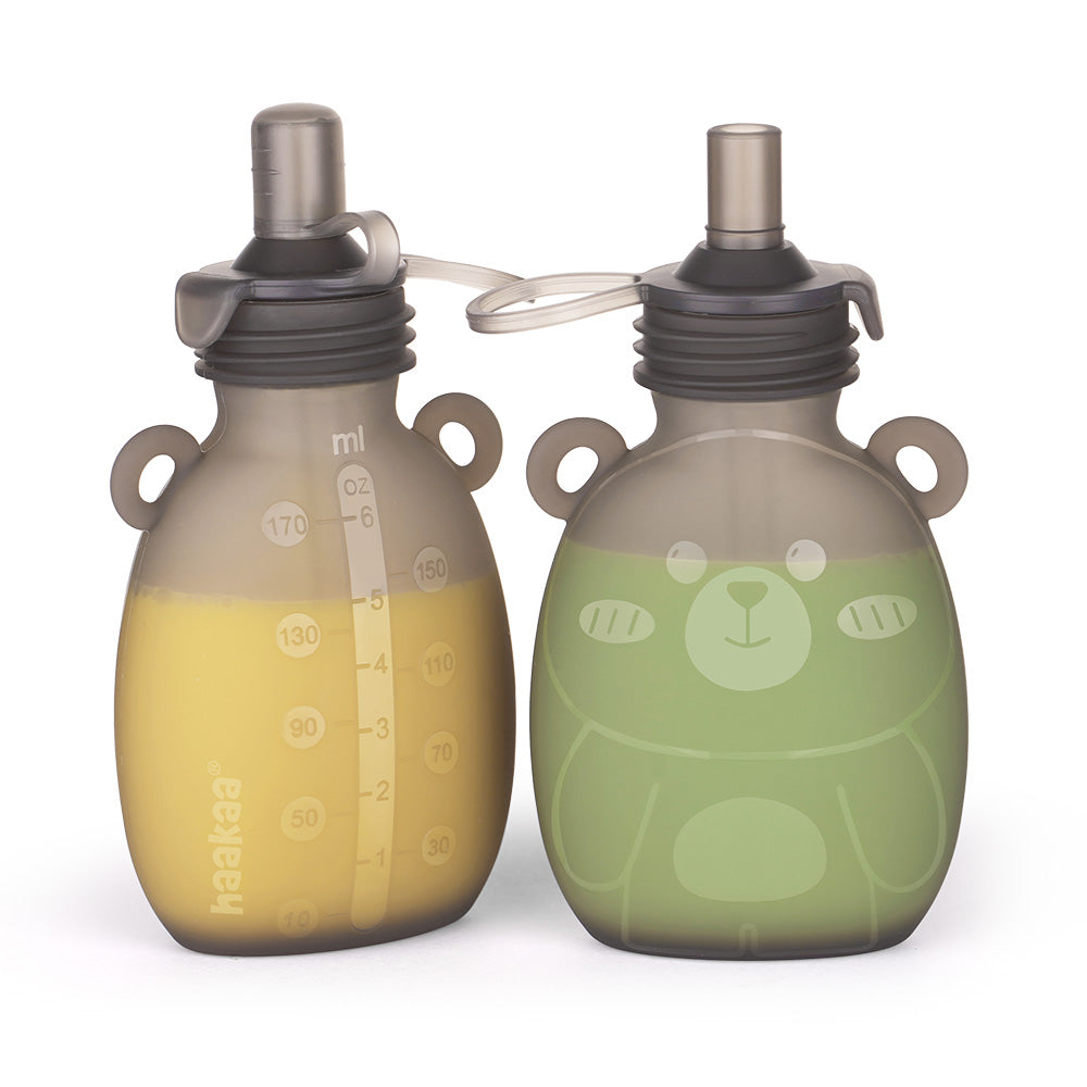 haakaa-happii-bear-silikon-goody-pouch-wiederverwendbarer-snack-beutel-aus-100-l image 8