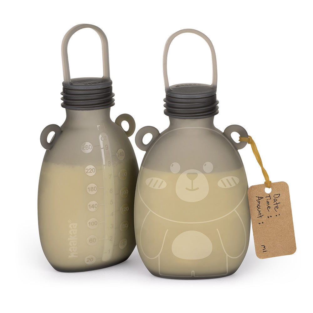 haakaa-happii-bear-silikon-milchbeutel-260-ml-wiederverwendbarer-milchspeicher-b image 6