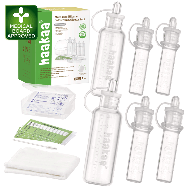 haakaa-silicone-colostrum-collector-set-kolostrum-kollektor-aus-medizinischem-si image 1